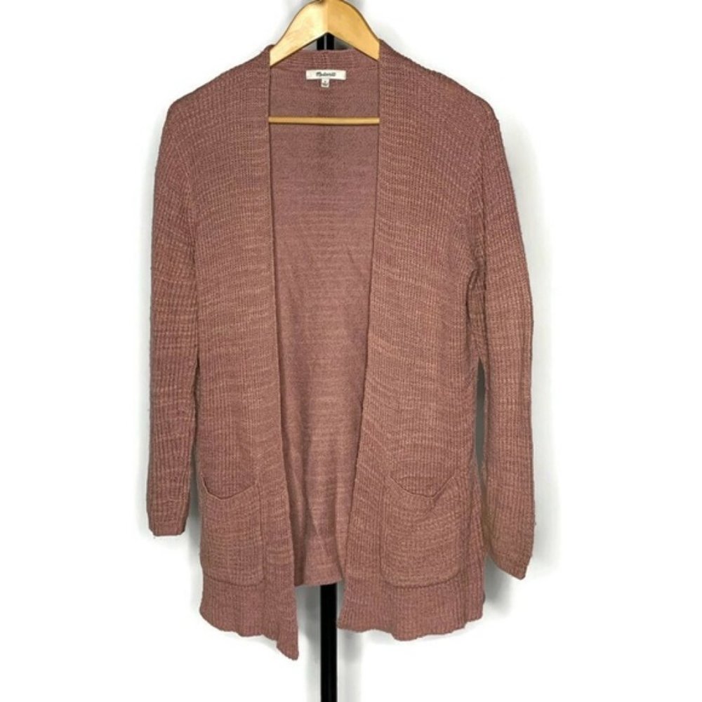 Madewell Pink Postscript Cardigan Sweater
